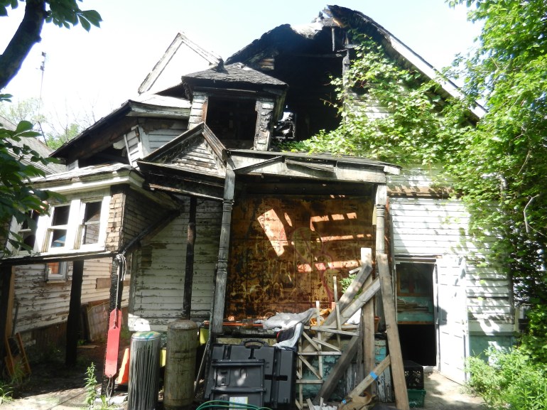 One of the houses Power House Productions is transforming in Detroit - and none too soon.